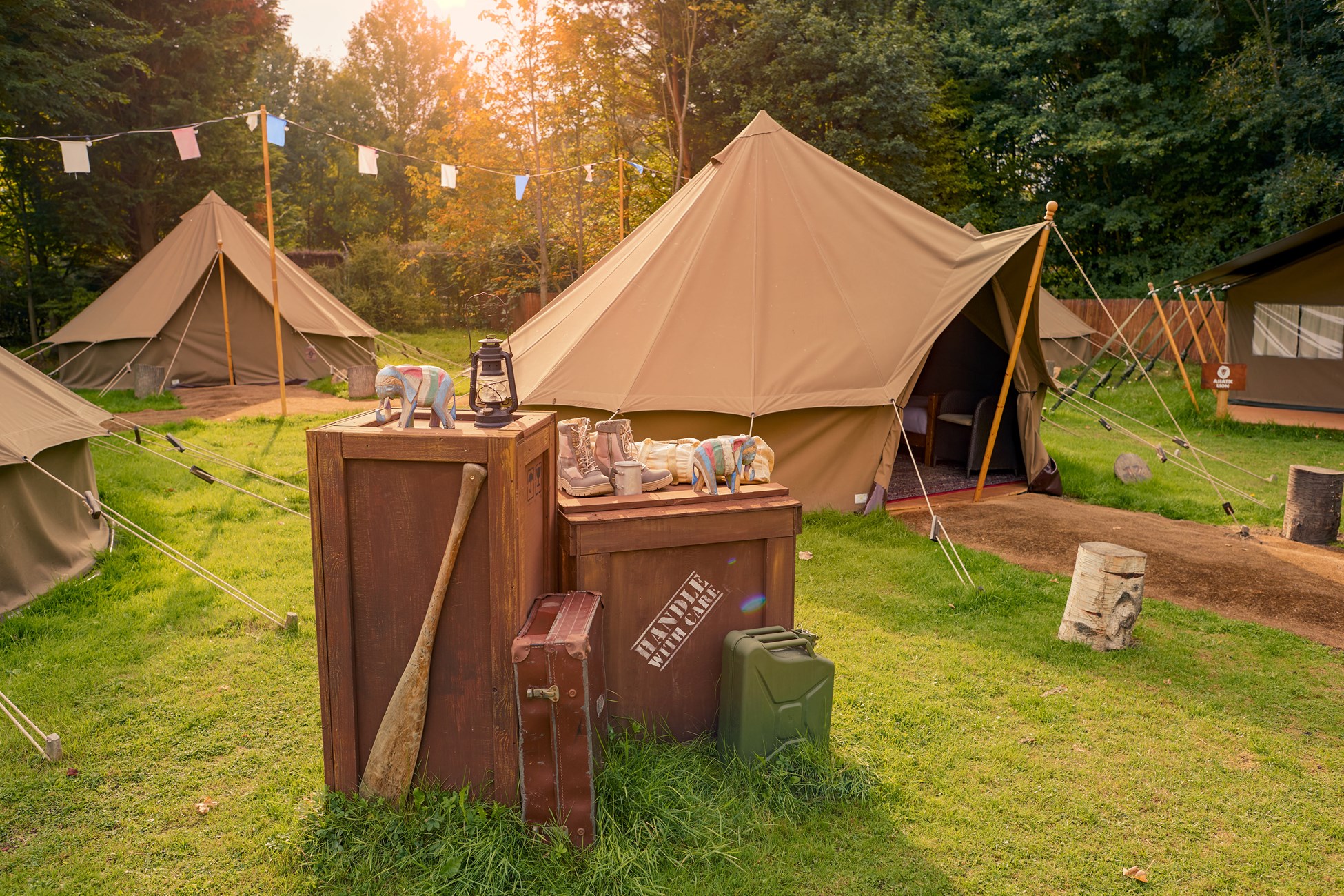 Glamping in our accessible tents at Chessington Resort