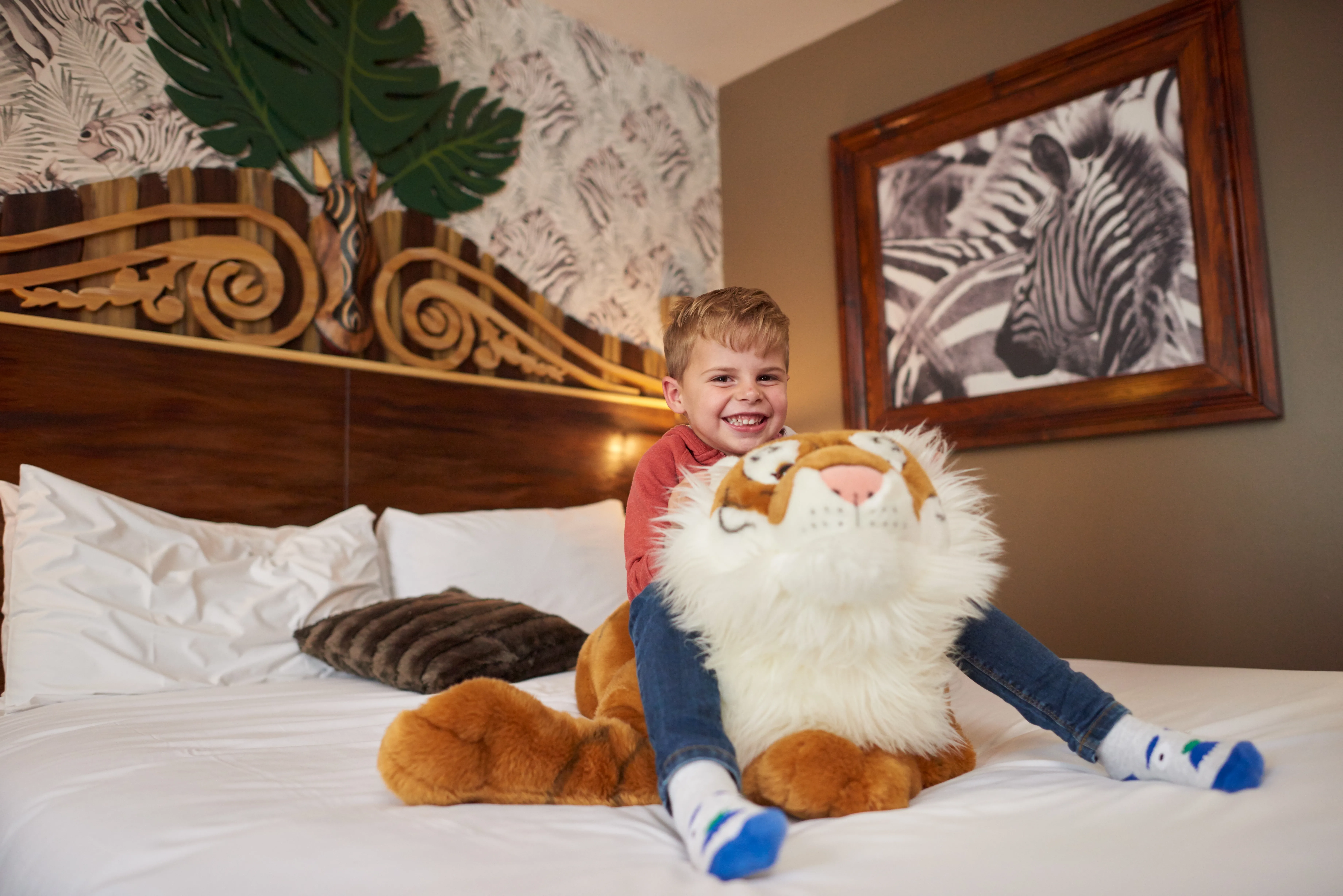 A Zebra Room In The Chessington Safari Hotel