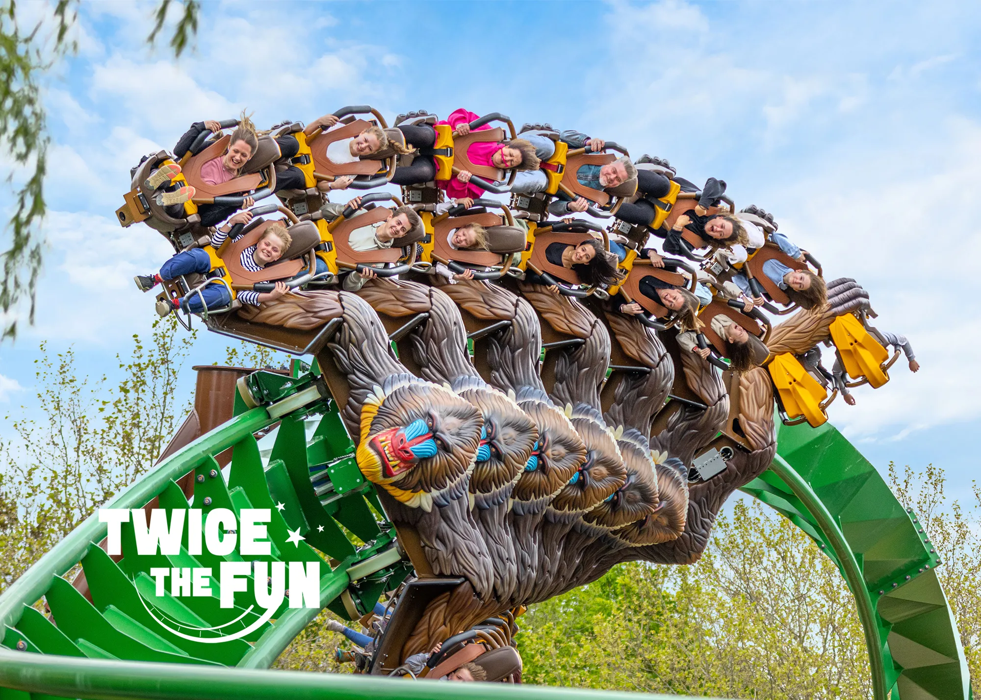 Families on Mandrill Mayhem: Twice the Fun