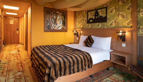 Room 12 Main bed area - tiger theming