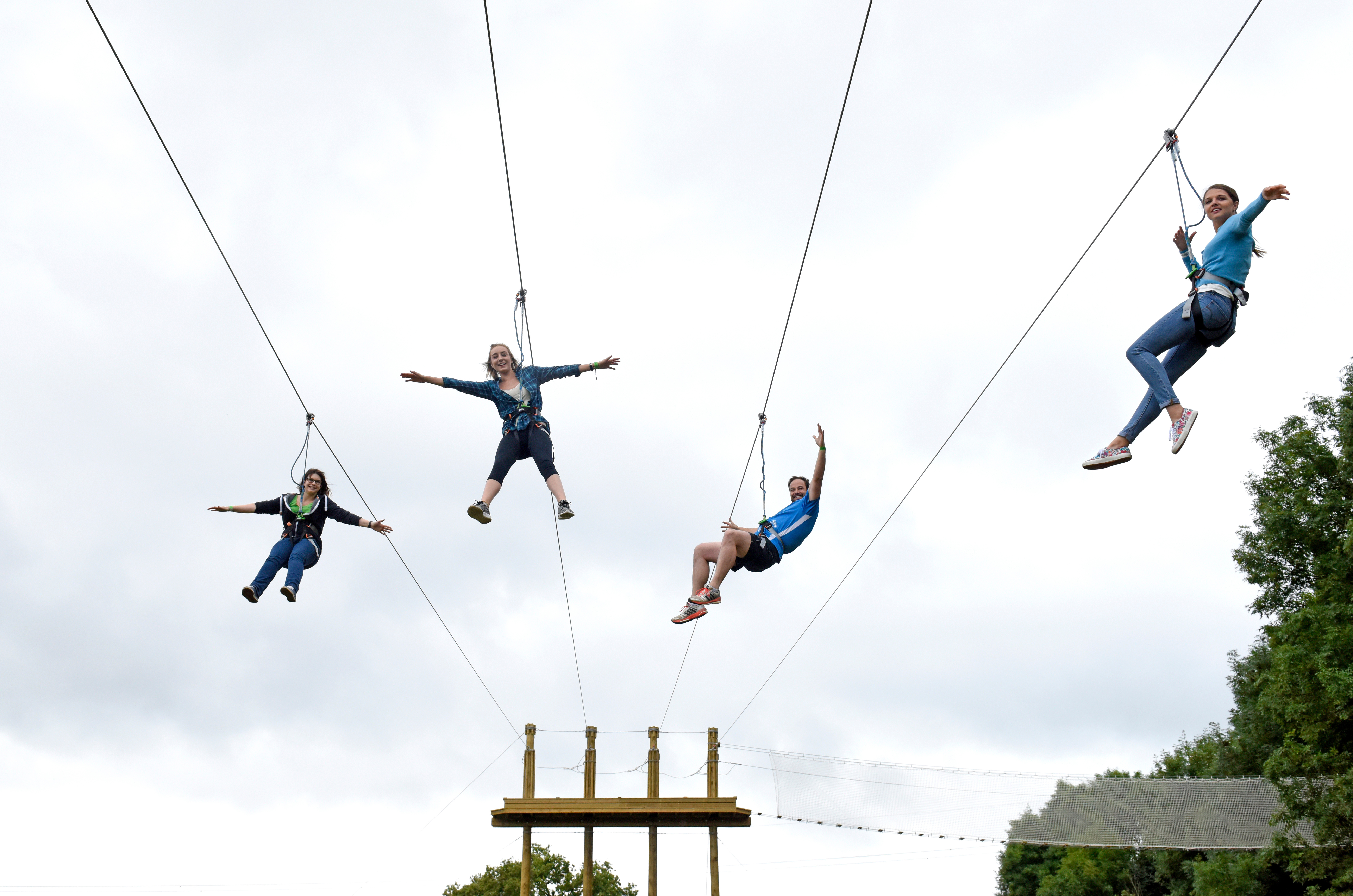 Four Man Zip Go Ape At Chessington World Of Adventures Resort (5)