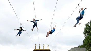 Four Man Zip Go Ape At Chessington World Of Adventures Resort (5)