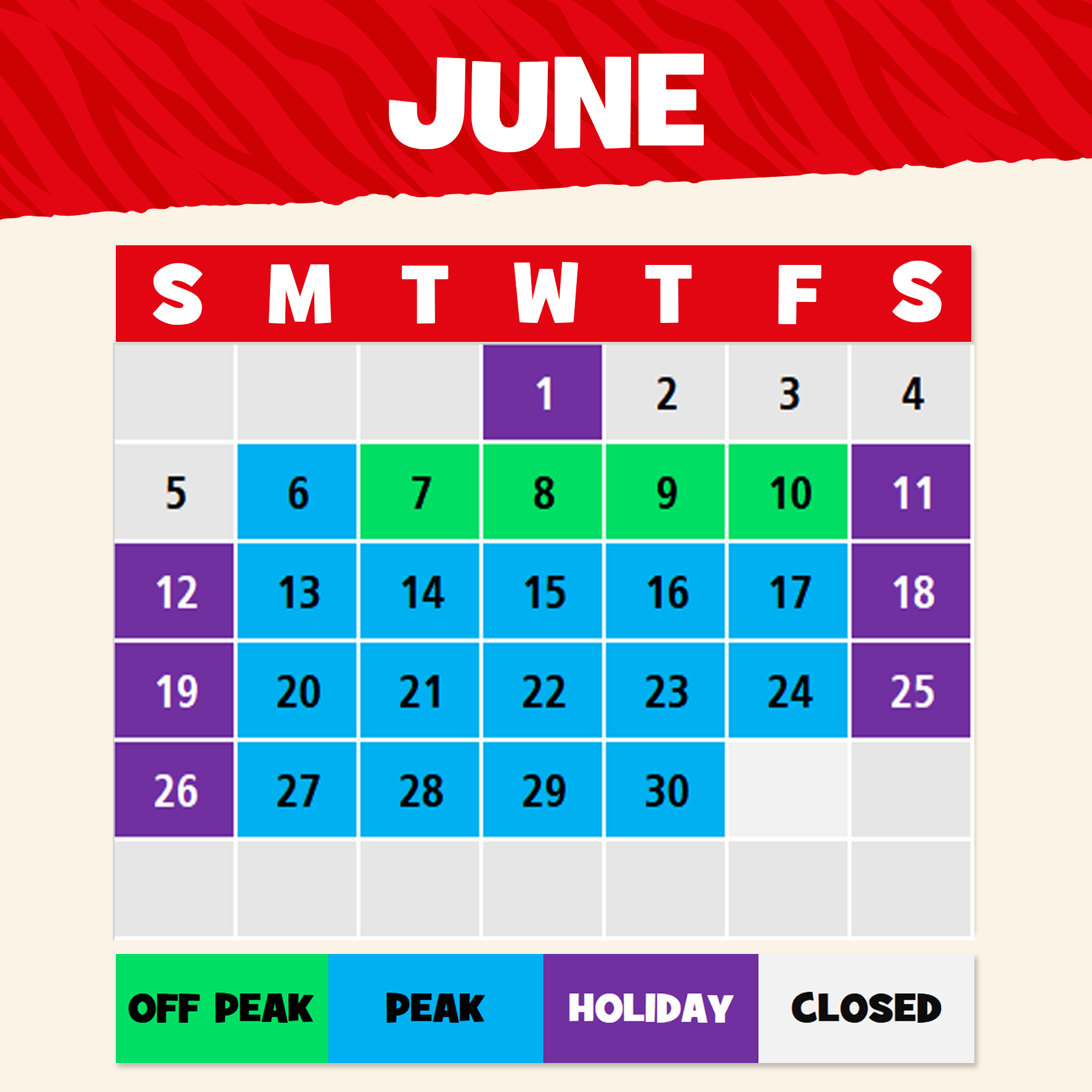 June Education Calendar