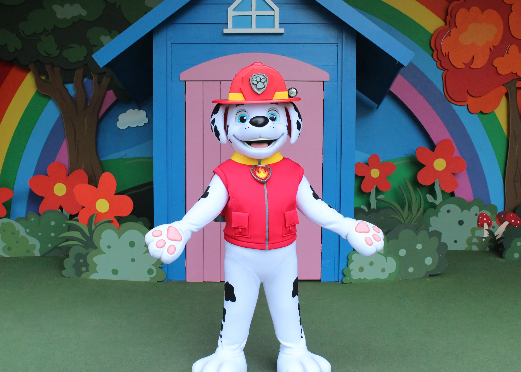 Marshall from PAW Patrol at Chessington World of Adventures