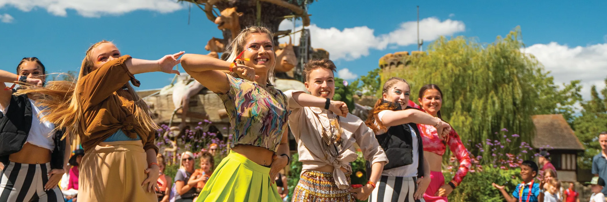 Performers Dancing at the Summer Festival 