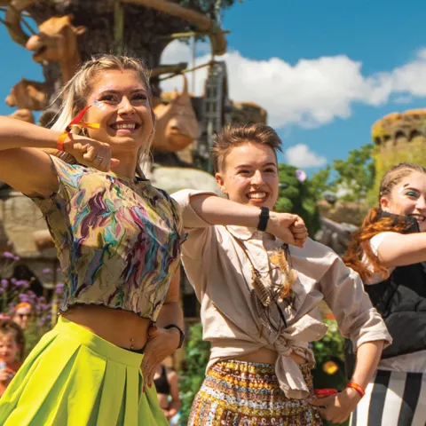 Performers Dancing at the Summer Festival