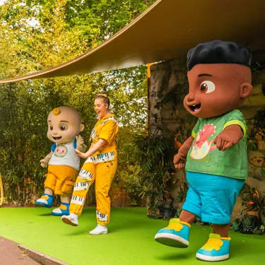 Cocomelon Characters Cody and JJ live performance at Chessington World of Adventures Resort