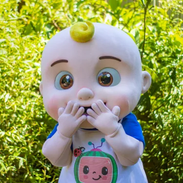 Cocomelon characters JJ at Chessington World of Adventures Resort